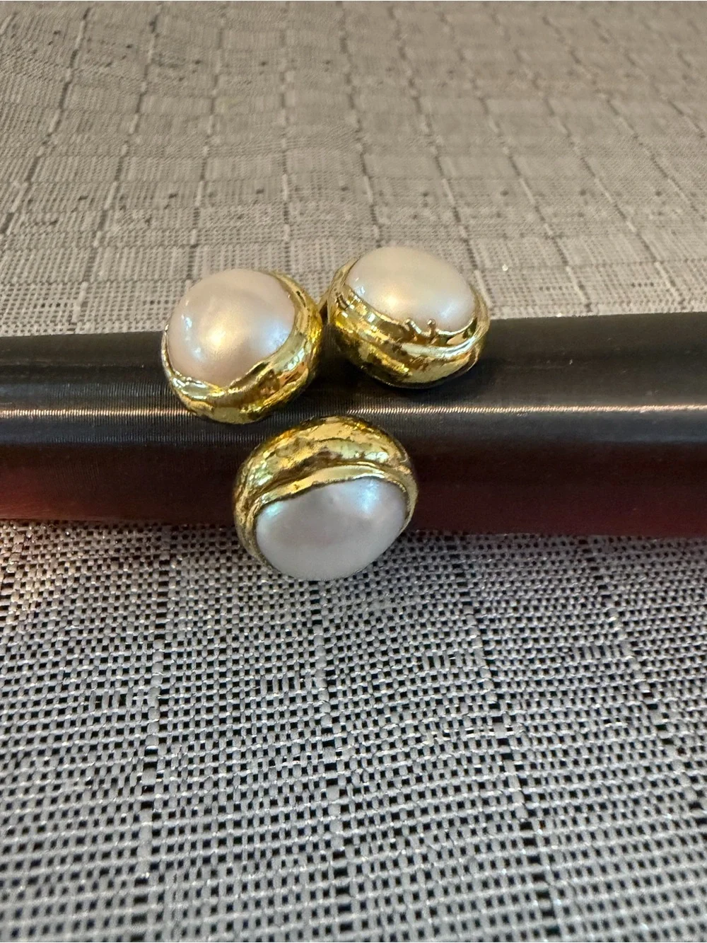 Ashiana London Gold Pearl Ring  - White Pearl Women Jewelry
